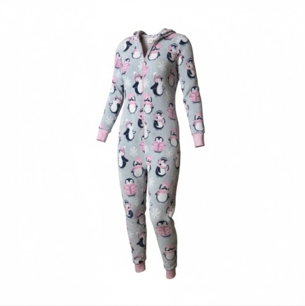 MUNKI MUNKI Hooded Fleece Plush ONE PIECE size M